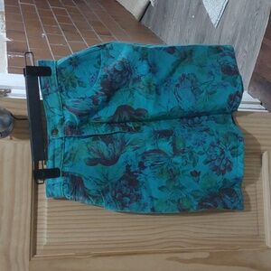 Vintage Paris Sports Club Floral Teal Skirt Size 3